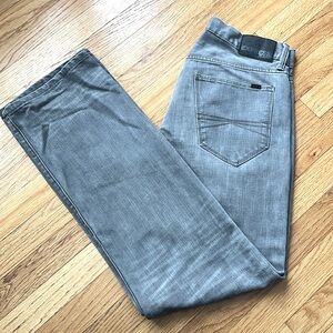 Men’s Express Blake Loose Fit Bootcut, Gray-washed Jeans